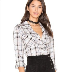 Soft Joie plaid button down size XS EUC